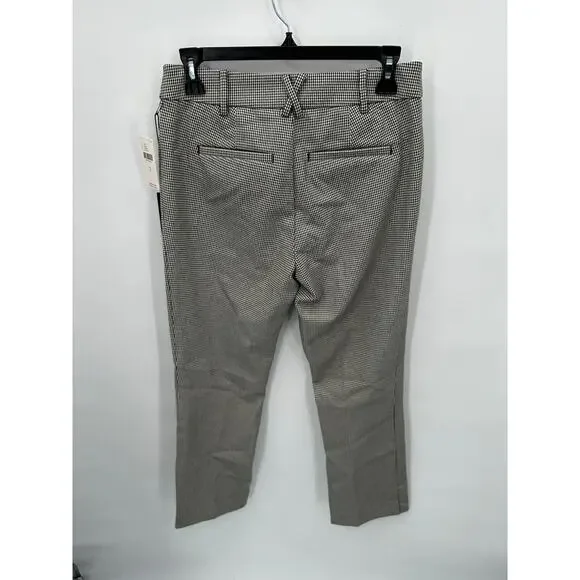 ANTHROPOLOGIE NWT The Essential Slim Pant in Black and White Houndstooth // 4 - Picture 11 of 15